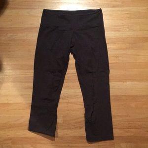 Dark Grey Lululemon Capri Leggings